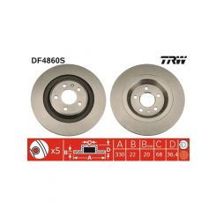 TRW Disc Brake Rotor (Single) 330mm