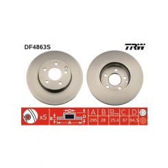 TRW Disc Brake Rotor (Single) 295mm