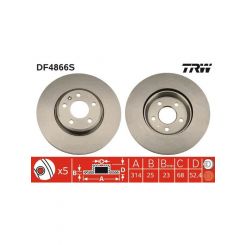TRW Disc Brake Rotor (Single) 314mm