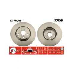 TRW Disc Brake Rotor (Single) 315.5mm