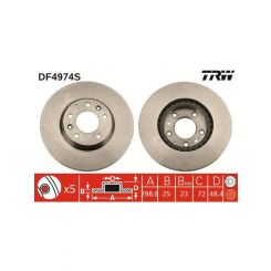 TRW Disc Brake Rotor (Single) 299mm