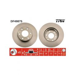 TRW Disc Brake Rotor (Single) 300mm