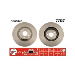 TRW Disc Brake Rotor (Single) 345mm