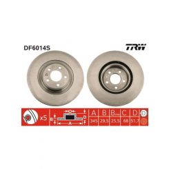 TRW Disc Brake Rotor (Single) 345mm