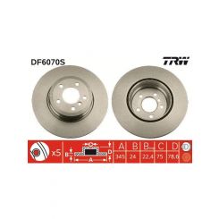 TRW Disc Brake Rotor (Single) 345mm