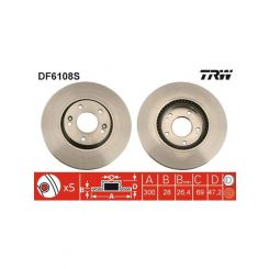 TRW Disc Brake Rotor (Single) 300mm