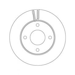 2 x TRW Disc Brake Rotors 257mm