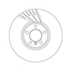 TRW Disc Brake Rotor (Single) 348mm