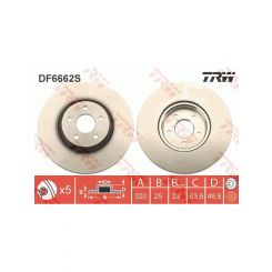 TRW Disc Brake Rotor (Single) 320mm