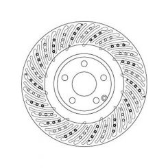 TRW Disc Brake Rotor (Single) 344mm