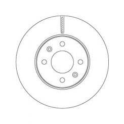 2 x TRW Disc Brake Rotors 256mm