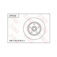 TRW Disc Brake Rotor (Single) 286.6mm