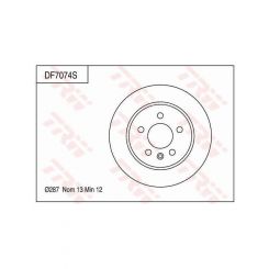 TRW Disc Brake Rotor (Single) 287mm
