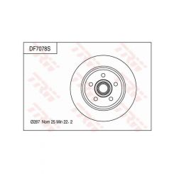 TRW Disc Brake Rotor (Single) 287mm