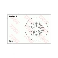 TRW Disc Brake Rotor (Single) 322mm