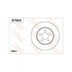 TRW Disc Brake Rotor (Single) 302.7mm