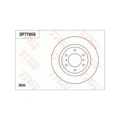 TRW Disc Brake Rotor (Single) 332mm