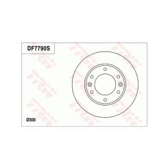 TRW Disc Brake Rotor (Single) 300mm