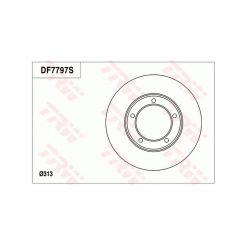 TRW Disc Brake Rotor (Single) 312mm