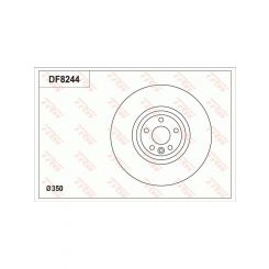 TRW Disc Brake Rotor (Single) 350mm