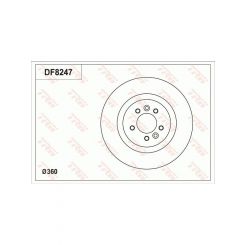 TRW Disc Brake Rotor (Single) 360mm