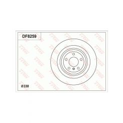 TRW Disc Brake Rotor (Single) 330mm