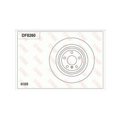 TRW Disc Brake Rotor (Single) 325mm