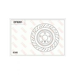 TRW Disc Brake Rotor (Single) 345mm
