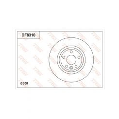 TRW Disc Brake Rotor (Single) 300mm