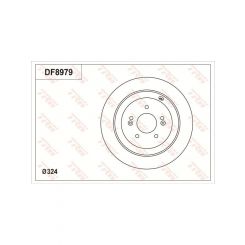 TRW Disc Brake Rotor (Single) 324mm