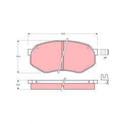 TRW DTEC Brake Pads