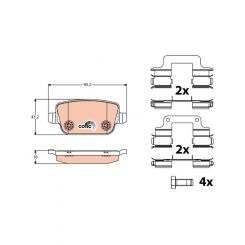 TRW DTEC Brake Pads