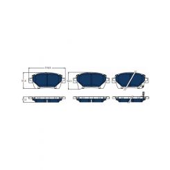 TRW Electric Blue Brake Pads