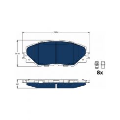 TRW Electric Blue Brake Pads
