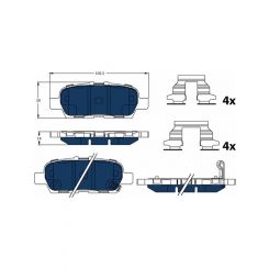 TRW Electric Blue Brake Pads