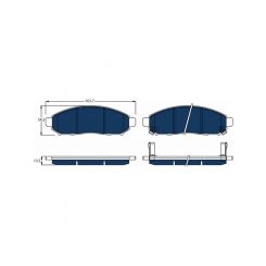 TRW Electric Blue Brake Pads
