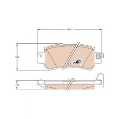 TRW DTEC Brake Pads