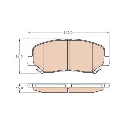 TRW DTEC Brake Pads