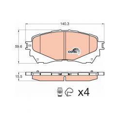 TRW Brake Pads