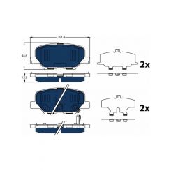TRW Electric Blue Brake Pads