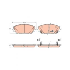 TRW DTEC Brake Pads