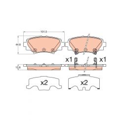 TRW DTEC Brake Pads