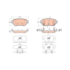 TRW DTEC Brake Pads