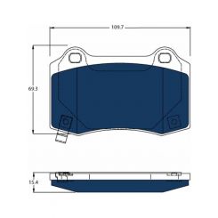 TRW Electric Blue Brake Pads