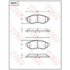 TRW DTEC Brake Pads