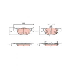 TRW DTEC Brake Pads
