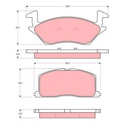 TRW DTEC Brake Pads