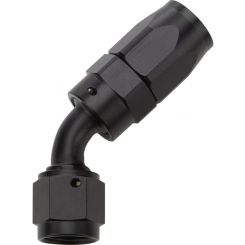 Allstar Performance Reusable Hose End Black 45 Degree Elbow -6AN