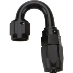Allstar Performance Reusable Hose End Black 180 Degree Elbow -6AN