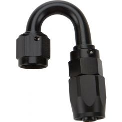 Allstar Performance Reusable Hose End Black 180 Degree Elbow -8AN
